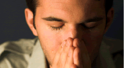 Man praying