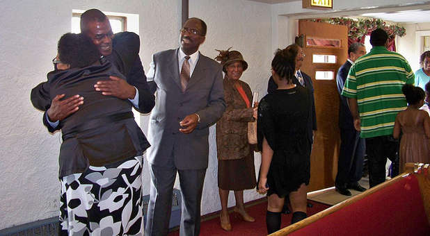 Many churches are doing away with the meet-and-greet during church services.