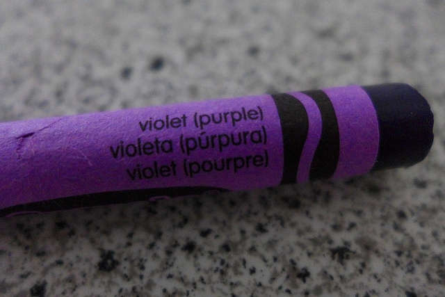 Purple crayon