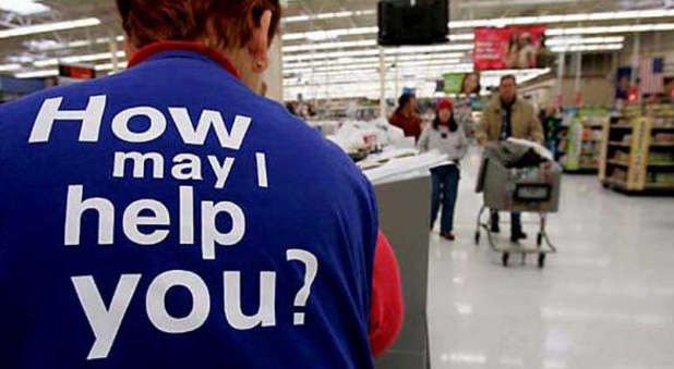 Walmart greeter