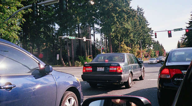 Car at a stoplight