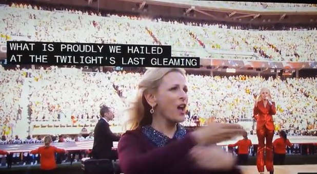 Marlee Matlin at Super Bowl 50