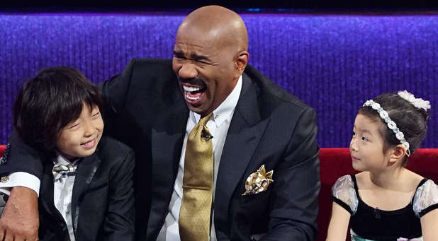 Steve Harvey's heart for children is authentic as he shows on an episode of "Little Big Shots."