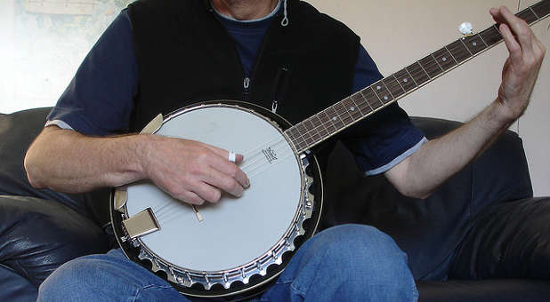 Apparently, not many people like the banjo as a worship service instrument.