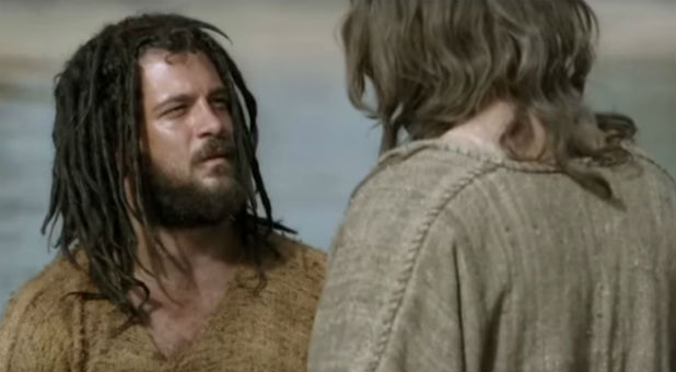 John the Baptist with Jesus 