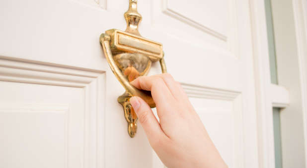 When discouragement is pounding on your door, open it with hope.